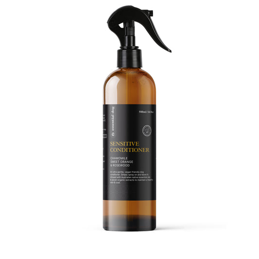 natural dog sensitive dog conditioner and neem flea shampoo