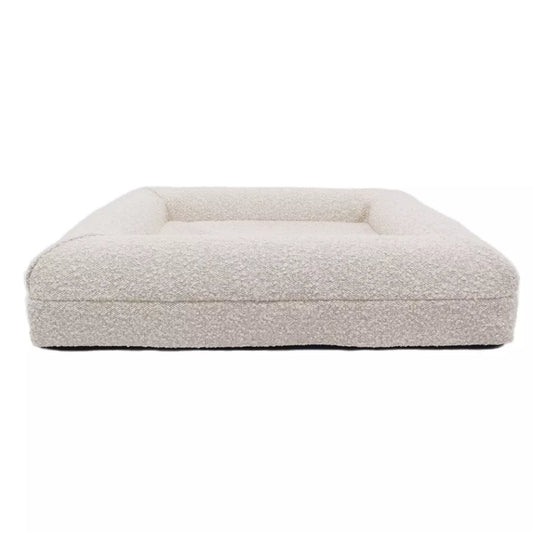 Memory Foam Dog Bed in Bouclé-0