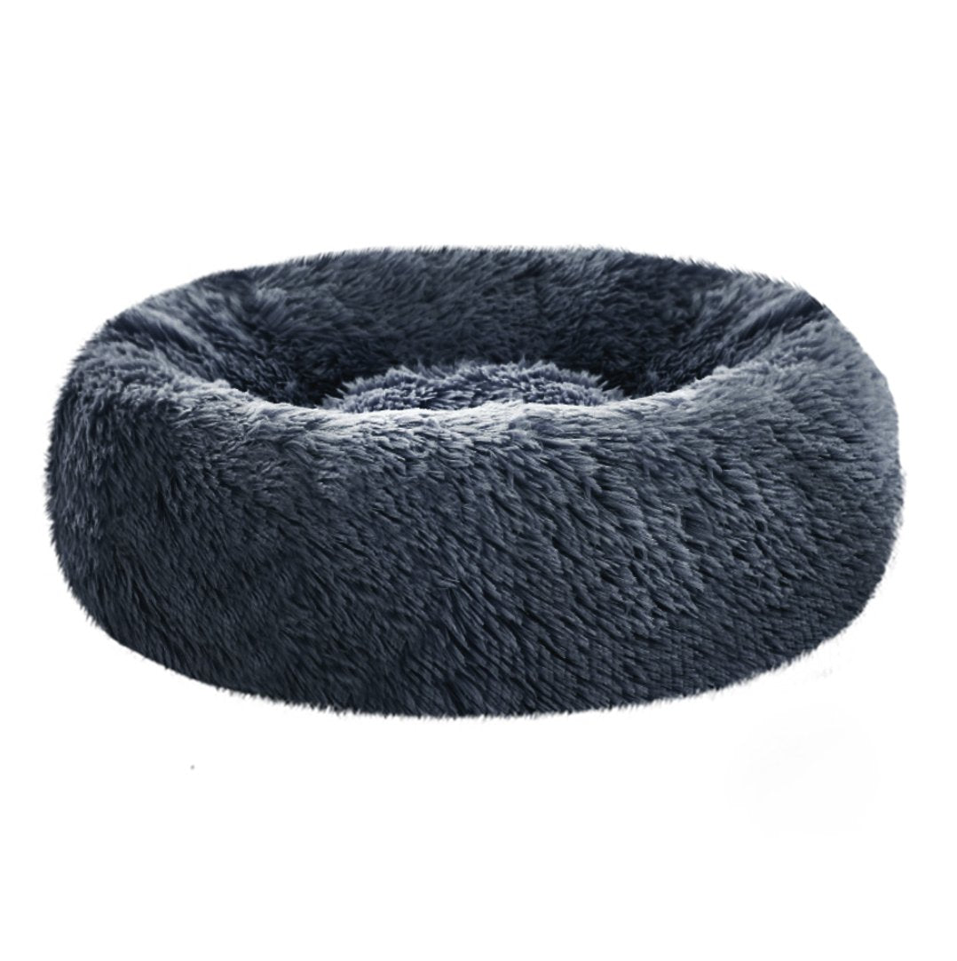 Soothing Calming Donut Pet Bed in Dark Grey-3