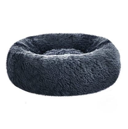 Soothing Calming Donut Pet Bed in Dark Grey-3