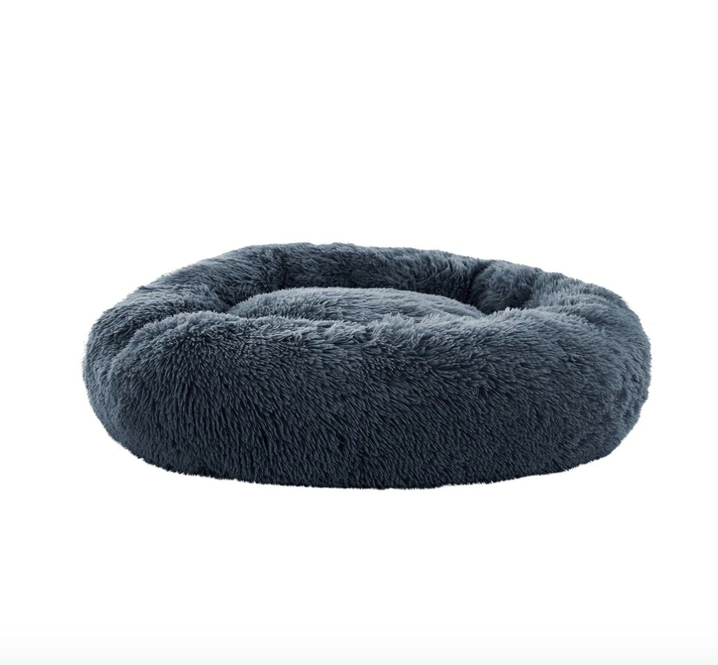 Soothing Calming Donut Pet Bed in Dark Grey-4