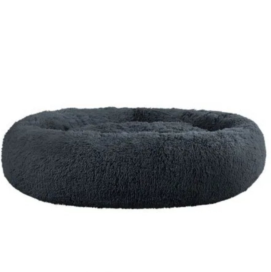 Soothing Calming Donut Pet Bed in Dark Grey-5